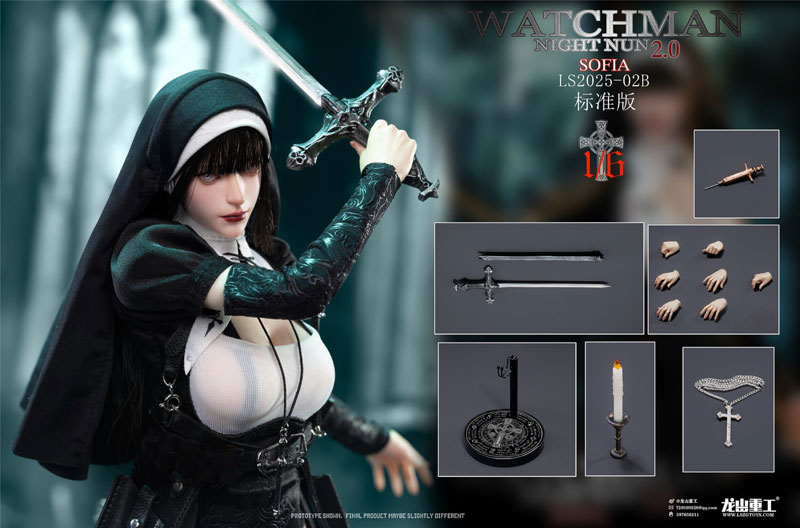 【龍山重工】Longshan Heavy LS2025-02B WATCHMAN NIGHT NUN2.0 夜の贖罪 ナイトシスター ソフィア 標準版 1/6スケール 女性フィギュア