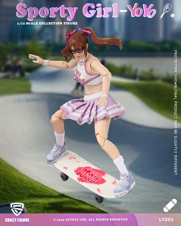 【crazyfigure】CFTOYS LT005 1/12 Action Figure Body Sporty Girl-YOYO
