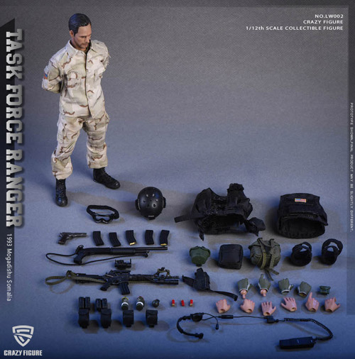 【crazyfigure】LW002 1/12 US Miliary Special Force -(ASOC) Army Special Operations Command “Operation Gothic Serpent”