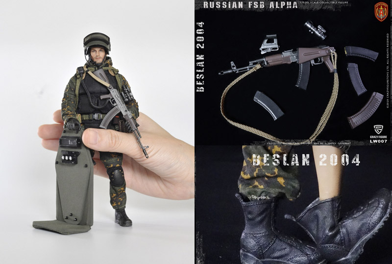 【crazyfigure】LW007 1/12 Russian Alpha Special Forces Heavy Shield Hand スペツナズ ロシア連邦保安庁特殊任務部隊