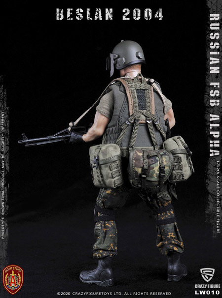 【crazyfigure】LW010 1/12 Russian alpha special forces machine gunne