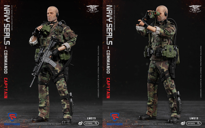 【crazyfigure】LW019 1/12 NAVY SEALS Commando Captain