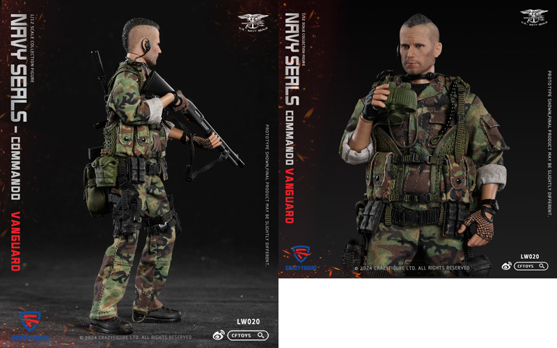 【crazyfigure】LW020 1/12 NAVY SEALS Commando Vanguard ネイビーシールズ コマンドヴァンガード 1/12スケールフィギュア
