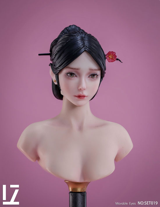【LZ TOYS】SET019 1/6 Beauty Headsculpt 古装女子 怜 1/6スケール 眼球可動 女性ヘッド