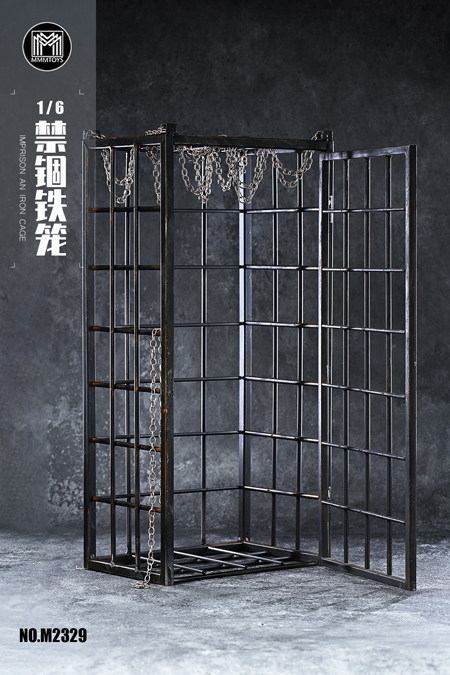 【MMMTOYS】M2329 1/6 Imprison an iron cage 1/6スケール 金属製 檻 ケージ 牢屋 ミニチュア