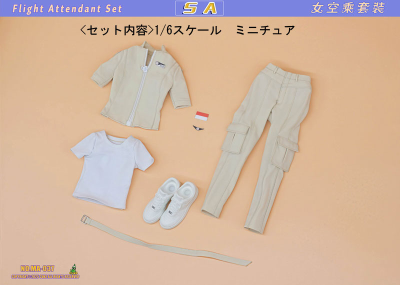【CUKE TOYS】MA-037 SA Flight Attendant Set 航空 キャビンアテンダント CA 制服 1/6スケール 女性コスチューム セット