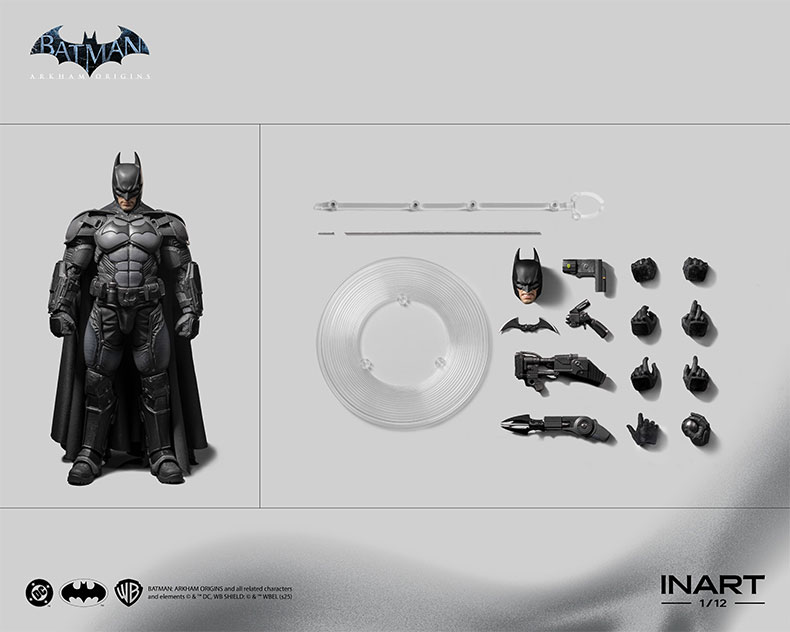 【INART】MAG G0003 Batman Arkham Origins バットマン アーカムオリジンズ バットマン 1/12スケール可動フィギュア
