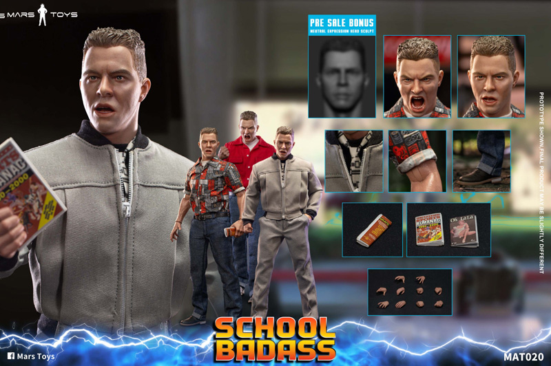 【Mars Toys】MAT020&MAT020Aset 1/6 SCHOOL BADASS 学校のワル 1/6スケール男性フィギュア