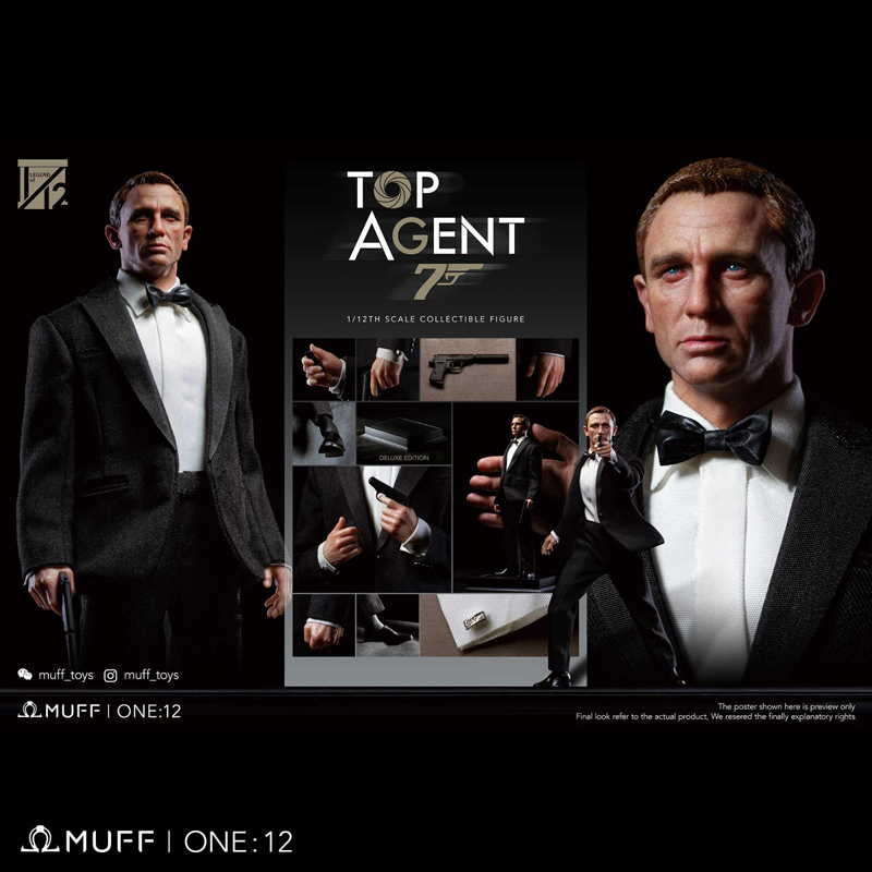 【Muff toys】MF-06B 1/12 TOP AGENT Deluxe Edition トップエージェント 英国諜報員 1/12スケール アクションフィギュア