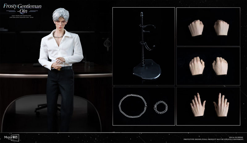 【Mojoy】MJ-DD03H 氷の紳士 No.1ホスト スタイル シームレス男性ボディ 眼球可動 1/6スケール フィギュア