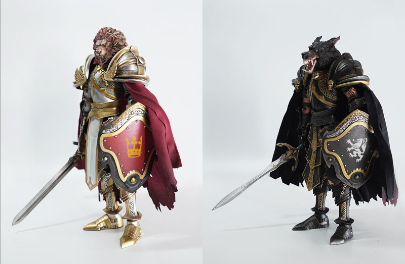 【COO】ML001/ML002 1/12 MYTH AND LEGEND - Paladin King Arthur / Knight Mordred Black 騎士 1/12スケールフィギュア