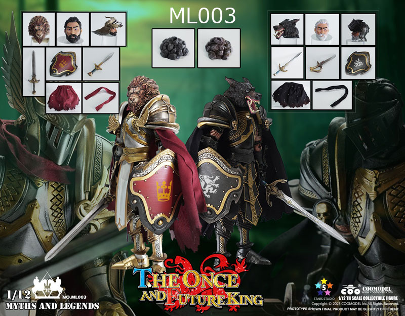 【COO】ML003 1/12 MYTH AND LEGEND the Once and Future King Suit 騎士2体セット 1/12スケールフィギュア