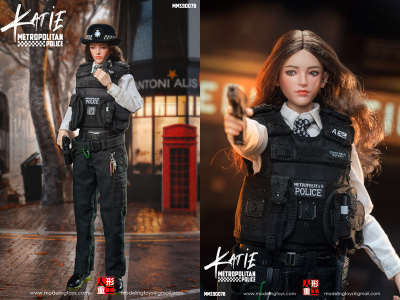 【MODELING TOYS】MMS9007 A/B 1/6 BRITISH METROPOLITAN FEMALE POLICE SERVICE - ARMED POLICE OFFICER