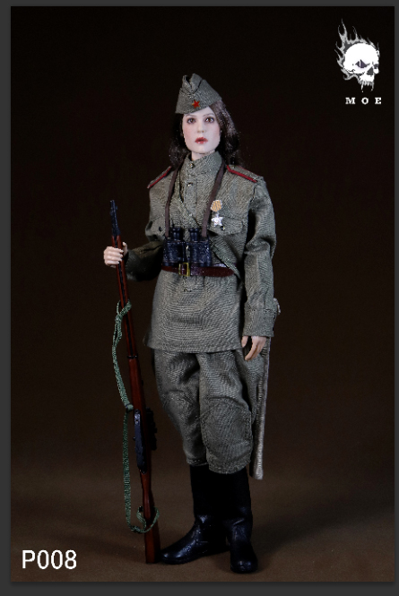 【MOETOYS】P008 WW2 ソビエト連邦軍 ソ連軍 女性スナイパー  1/6スケール女性ドールフィギュア