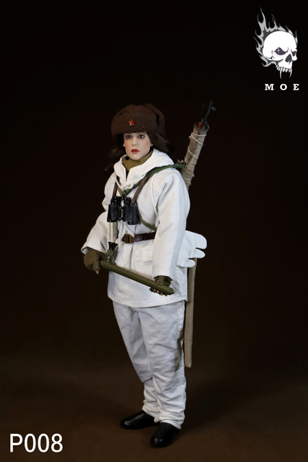 MOETOYS】P008 Female sniper with snow camouflage in the MOETOYS】P008 Female sniper with snow camouflage in the