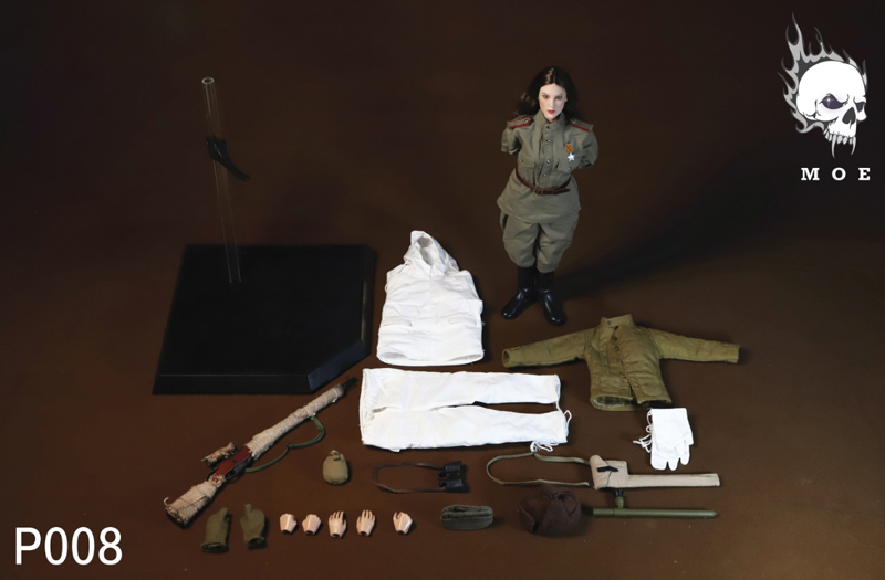 【MOETOYS】P008 WW2 ソビエト連邦軍 ソ連軍 女性スナイパー  1/6スケール女性ドールフィギュア