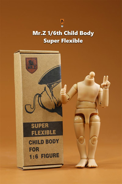 【MR.Z】CBSF-01 1/6 Child Body Super Flexible 汎用 子供素体 1/6スケール 少年 男性ボディ素体