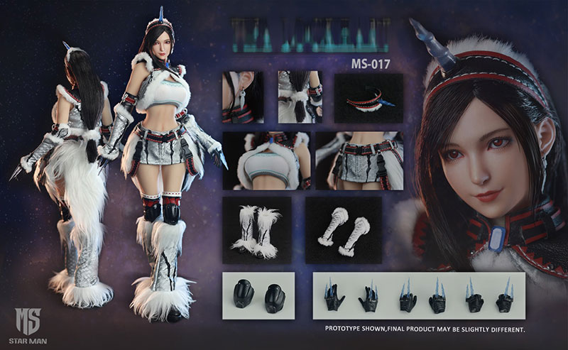 【星漫 STAR MAN】MS-017 ファンタジー格闘家 Kirin Set 1/6スケールシームレスボディ 女性フィギュア