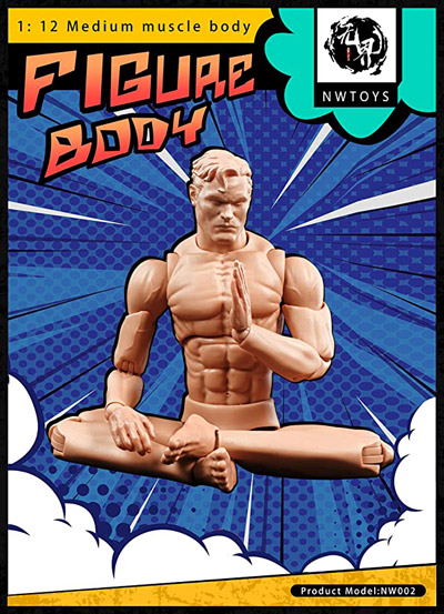 【NWToys】NW002 1/12 Medium Muscle Strong Male Body  1/12 コミック スーパーヒーローボディ アクションフィギュア ミディアム