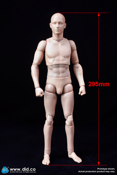【DID】OA60003 1/6 All-New Advanced Body (Slim Ver.) 2.0  1/6スケール 男性ボディ素体 デッサン人形 ヘッド付