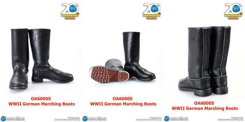 【DID】OA60004S/OA60004G/OA60005 Official Accessories Set WW2 German Boots 第二次世界大戦 ドイツ軍 ブーツ＆シューズ