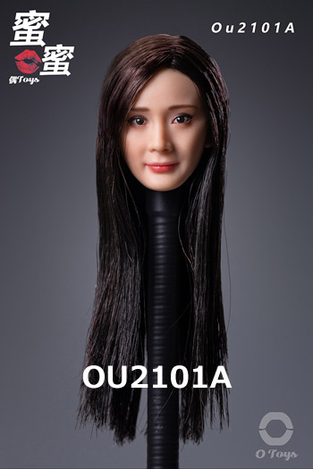 【OUTOYS 】OU2101A/B/C/D beauty headsculpt 1/6スケール 植毛 女性ヘッド