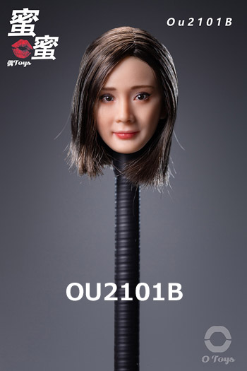【OUTOYS 】OU2101A/B/C/D beauty headsculpt 1/6スケール 植毛 女性ヘッド