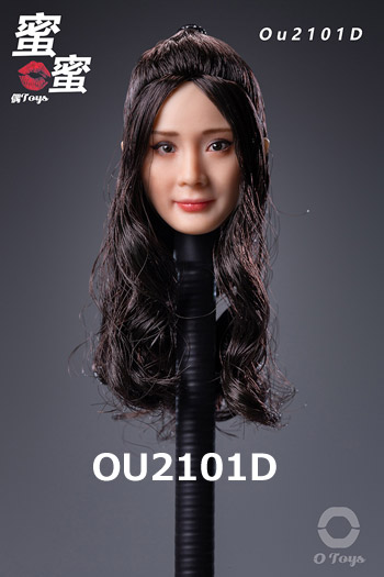 【OUTOYS 】OU2101A/B/C/D beauty headsculpt 1/6スケール 植毛 女性ヘッド