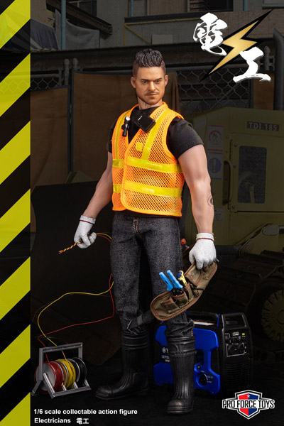 電材野郎 PRO FORCE TOYS】P005 1/6 Electrician 電工野郎 電気工事士 1/6