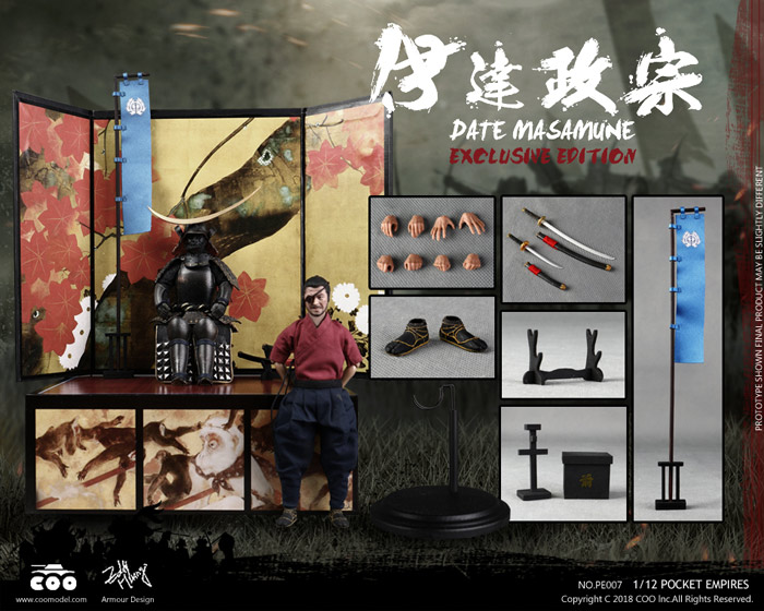 【COO】PE007 1/12 PALM EMPIRES - DATE MASAMUNE (EXCLUSIVE EDITION) 独眼竜 伊達政宗 DX版 1/12スケールフィギュア