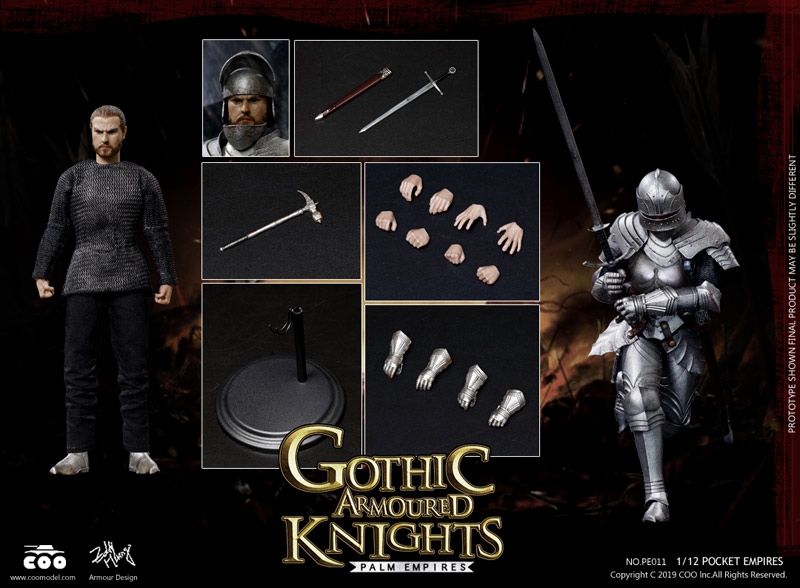 【COO】PE011 1/12 POCKET EMPIRES - GOTHIC ARMORED KNIGHT ゴシック・アーマード・ナイト 1/12スケールフィギュア