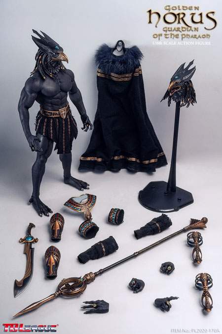 【TBLeague】TBリーグ PL2020-170A 1/6 King and Vengeful God Horus Gold Edition エジプト神話 天空の神 ホルス ゴールド版