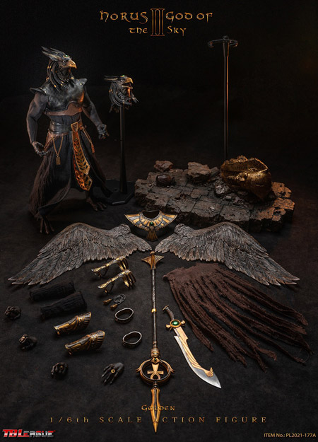 【TBLeague】TBリーグ PL2021-177A Horus God of the Sky- Golden 1/6 Scale Action Figure エジプト神話 天空の神 ホルス ゴールド