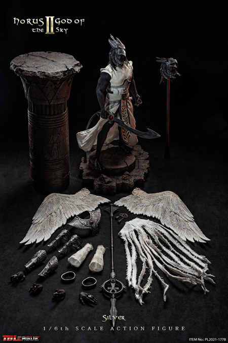 【TBLeague】TBリーグ PL2021-177B Horus God of the Sky- Sliver 1/6 Scale Action Figure エジプト神話 天空の神 ホルス シルバー