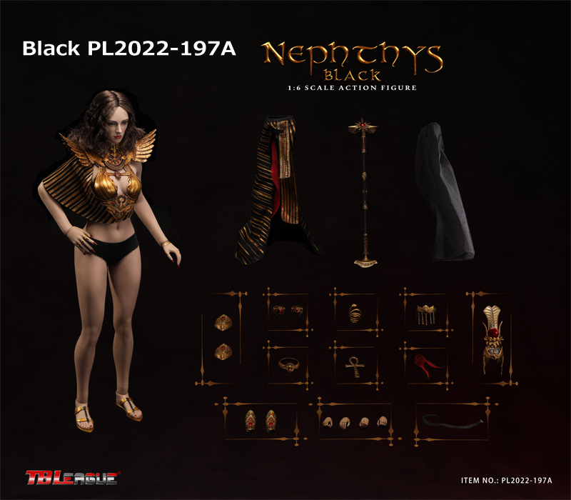 【TBLeague】TBリーグ PL2022-197 A/B 1/6 Nephthys エジプト神話 女神 ネフティス 1/6スケール シームレス女性ボディフィギュア