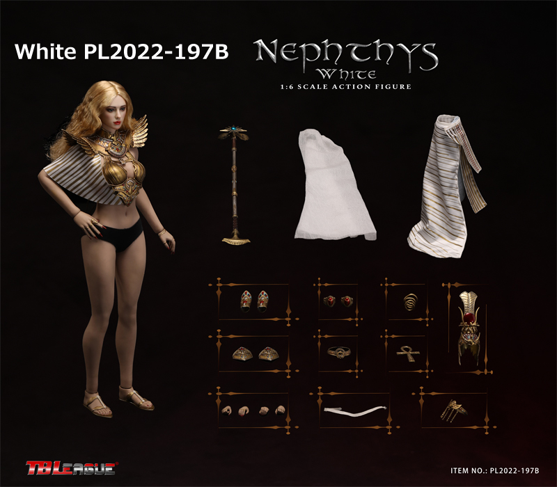 【TBLeague】TBリーグ PL2022-197 A/B 1/6 Nephthys エジプト神話 女神 ネフティス 1/6スケール シームレス女性ボディフィギュア