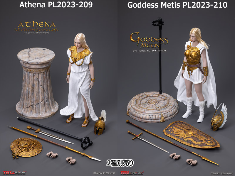 【TBLeague】TBリーグ PL2023-209/PL2023-210 1/6 Athena, the Divine  Strategist/Goddess Metis 女神 アテナ/メーティス 1/6スケール シームレス女性ボディフィギュア