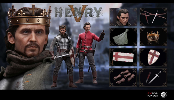 【POPtoys】EX022A King Henry V of England イングランド王 ヘンリー5世 1/6スケール男性フィギュア
