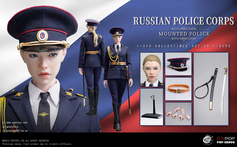 【POPtoys】EX055 1/6 Russian Police Corps Mounted Police ロシア警察 女性職員 1/6スケール女性フィギュア