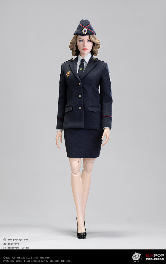【POPtoys】EX056 1/6 Russian Police Corps Police Woman ロシア警察 女性職員 1/6スケール女性フィギュア