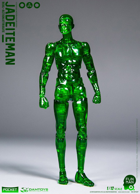 【DAM】DPS07 1/12 SCALE ACTION FIGURE “JADEITEMAN” 翡翠人 デッサン人形 1/12スケールフィギュア 男性ボディ素体