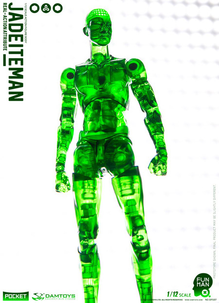 【DAM】DPS07 1/12 SCALE ACTION FIGURE “JADEITEMAN” 翡翠人 デッサン人形 1/12スケールフィギュア 男性ボディ素体