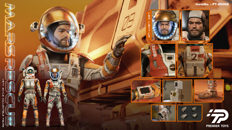 【PremierToys】PT0006 1/6 MARS RESCUE マーズレスキュー 火星探査員 1/6スケールフィギュア