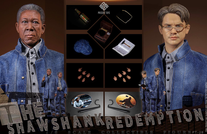 【PRESENT TOYS】PT-sp28 1/6 The Shawshank Redemption Double ショーシャンク刑務所 囚人セット 1/6スケール男性フィギュア 2体セット