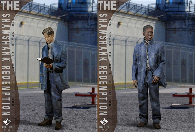 【PRESENT TOYS】PT-sp28 1/6 The Shawshank Redemption Double ショーシャンク刑務所 囚人セット 1/6スケール男性フィギュア 2体セット