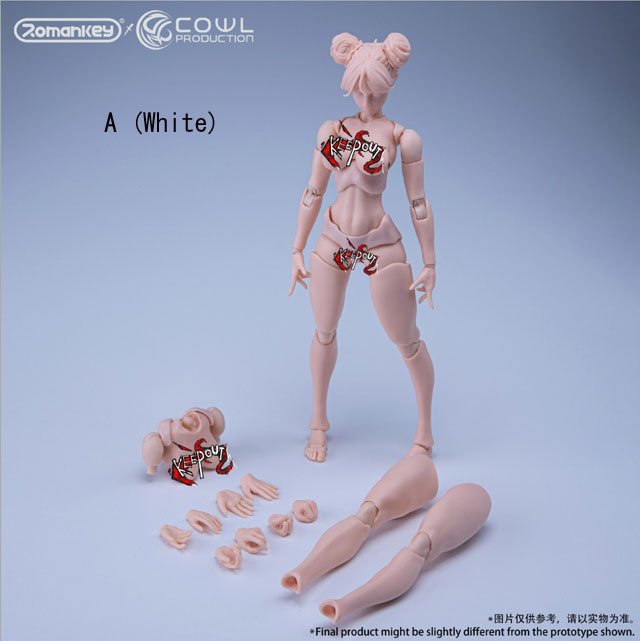 【Romankey X COWL】RC001 A/B/C 1/12 Figure Girl Body 超可動少女 フィギュアボディ