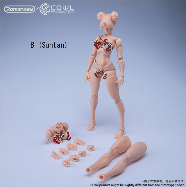 【Romankey X COWL】RC001 A/B/C 1/12 Figure Girl Body 超可動少女 フィギュアボディ