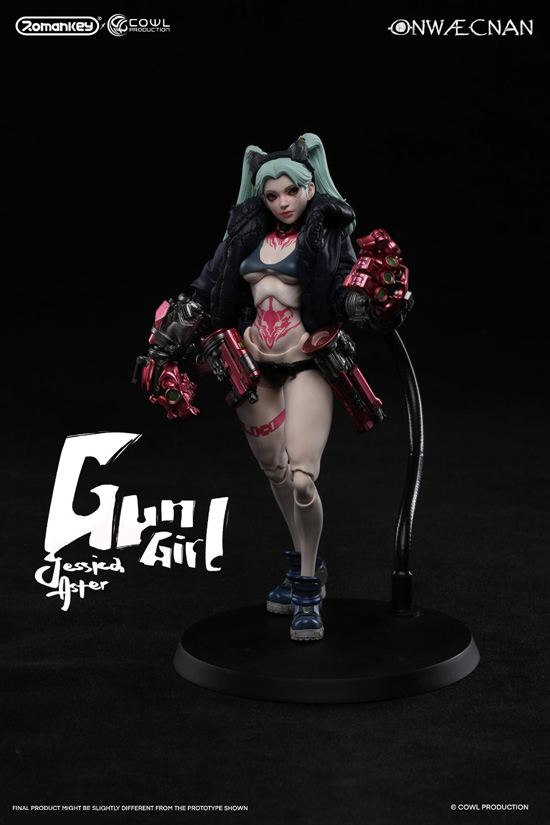 【Romankey X COWL】RC003R 1/12 Series 1 Gun Girl Jessica Aster Regular Edition ガンガール ジェシカ 通常版