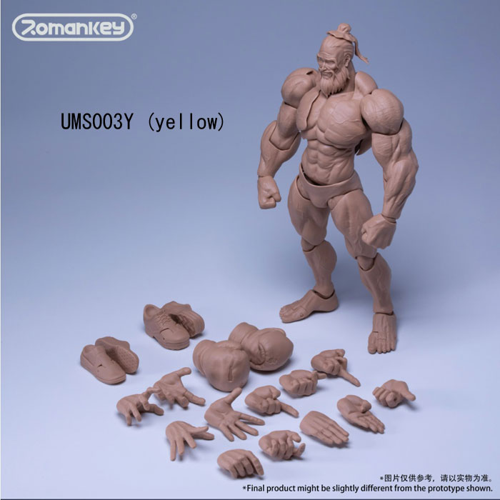 Romankey】UMS003 W/B/Y 1/12 Ultra-Movable Male Figure Big