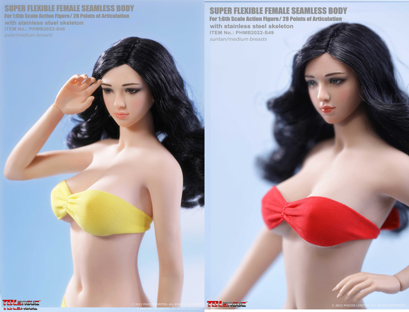 【TBLeague】1/6 scale female seamless bodies with Head Sculpt PHMB2022-S48(pale) S49(suntan)